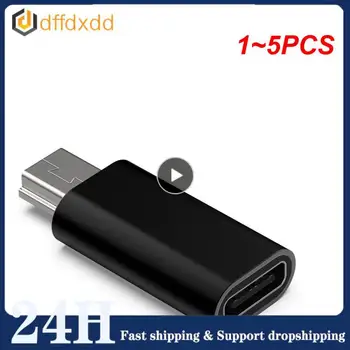 1-5 Шт. Адаптер Mini USB для Type C 5-контактный разъем Mini USB для подключения USB Type C для передачи данных для MP3-камеры ПК