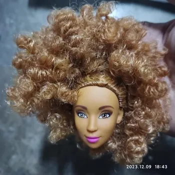 1/6 27 см кукла черная принцесса голова барби подарок для девочки коллекционная игрушка с волосами макияж головы младенца Keny's world LLC tomorrow