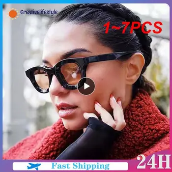 1 ~ 7ШТ Европейский футуристический тренд в стиле хип-хоп, Стильные Квадратные солнцезащитные очки в стиле панк, Стильные солнцезащитные очки для женщин Instagram, Поляризованная мода