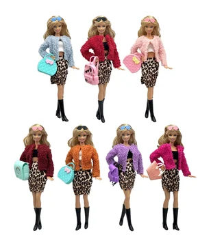 1 Комплект кукольной одежды Модная униформа Классная супер модель Свитер Костюм для детей с куклой Барби 30 см 11 дюймов или подарок на день рождения1