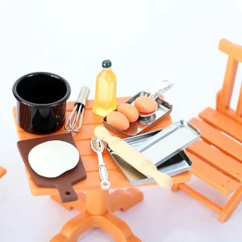 1 комплект кукольный домик Миниатюрная кухонная модель для приготовления пищи Аксессуары для кукольной мебели DIY