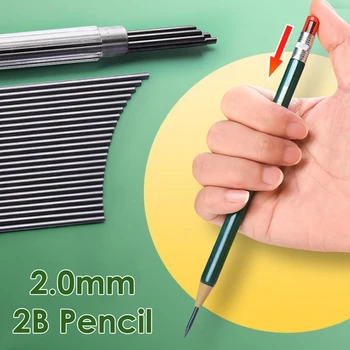 1 комплект механических карандашей 2,0 мм с заправкой для рисования эскизов канцелярские принадлежности