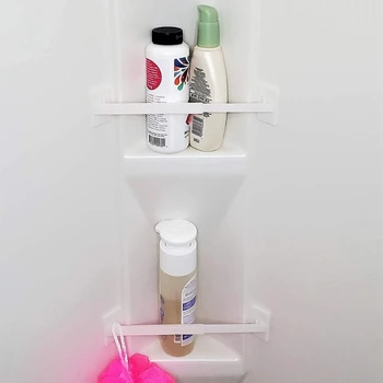1 комплект угловых полок для душа RVS, планка для хранения аксессуаров для ванной в прицепе-кемпере для подвешивания внутри туалетных принадлежностей