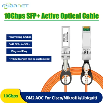 10 Гбит/с SFP + к SFP + AOC OM2 3 М/5 М/7 М LSZH 10G Активный Оптический SFP-кабель для Cisco, MikroTik, Ubiquiti, H3C Fast iber optic switch