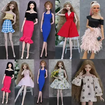 11,5-дюймовая модная кукольная одежда для вечеринок, платья для 30-сантиметровой куклы, повседневная одежда, юбка принцессы, одежда для кукол 1/6 BJD, аксессуары для поделок, игрушки