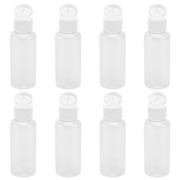 15шт Прозрачные пустые бутылки многоразового использования объемом 50 мл, бутылочки для выжимания, Флаконы для путешествий, контейнеры для шампуня, тела, тоника, лосьона,