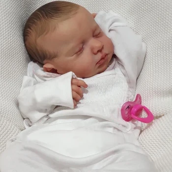 19 дюймов Лулу возрождается мальчик девочка полное тело силиконовые виниловые куклы реалистичные новорожденный ребенок жив кукла Bebe возрождается