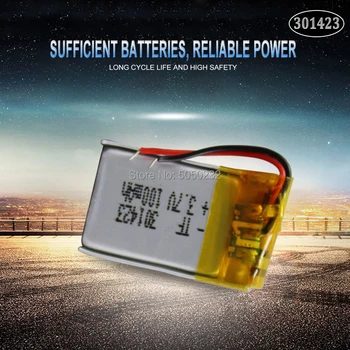 1шт Подлинная литиевая батарея 3,7 В 301423 Bluetooth-гарнитура 100 мАч Для MEIZU MP3-динамик 031423 universal core