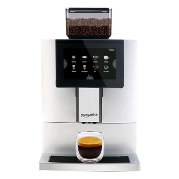2022 Профессиональная полностью автоматическая кофемашина с сенсорным экраном и кофемолкой для домашнего семейного офиса
