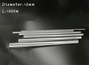 2шт 16 мм - 1000 мм линейный круглый вал закаляет стержень хромированный Стержень