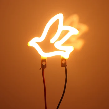 3V LED Edison Flexible Flying Dove Свеча Накаливания Диод Украшение атмосферы праздничной вечеринки Аксессуары для лампочек
