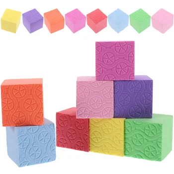 40шт развивающих пенопластовых кубиков Маленькие строительные блоки Пенопластовые строительные блоки