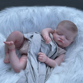 45 см Милая Розали Бебе Реборн Мальчик с 3D Росписью кожи Ручной работы Реалистичная Новорожденная Кукла muñecas reborn