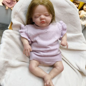 50 см Реалистичные спящие куклы-Реборн, силиконовая кукла для тела из виниловой ткани, игрушка ручной работы для девочек, Рождественский подарок