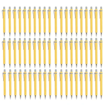 60 шт. /лот, бамбуковая шариковая ручка с наконечником 1,0 мм, Офисные школьные канцелярские принадлежности, фирменные шариковые ручки для бизнеса, Бамбуковая ручка