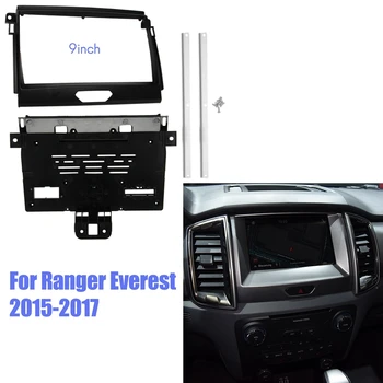 9 Дюймов 2 Din Автомобильный Стерео Радио Фасция Аудио Рамка Панель Приборной Панели Адаптер Крепление Комплект Для Ford Ranger Everest 2015-2017