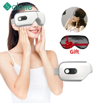 Bluetooth-массажер для глаз, электрическое вибрационное устройство для ухода за глазами, снимающее усталость от морщин, вибрационный массаж, очки для терапии горячим компрессом.
