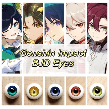 Genshin Impact Eyes Ob11 Ob22 Ob24 BJD GSC DIY 10/12/14/16/18 мм Глазные Яблоки Аниме Игра Игрушка Аксессуары Ручной Работы Бесплатная Доставка