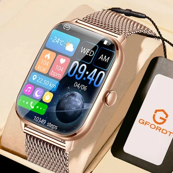 GFORDT 2023, НОВЫЕ умные часы для мужчин и женщин, Bluetooth-вызов, 1,9-дюймовый браслет с большим экраном, несколько спортивных часов, мужские умные часы, женские