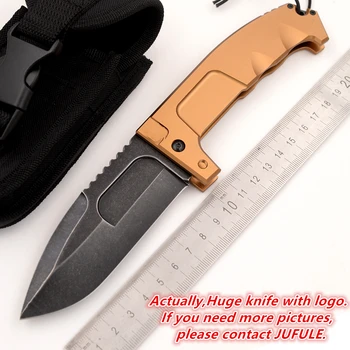 JUFULE Новейший RaoII Rao2 Drop Blade N690 Алюминиевая Ручка Охота Кемпинг Открытый Тактический Инструмент Выживания EDC Инструменты Складной Нож