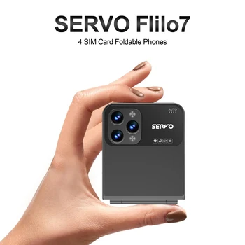 SERVO Flilo7 Откидной Мобильный Телефон с Четырьмя SIM-картами 2,6 