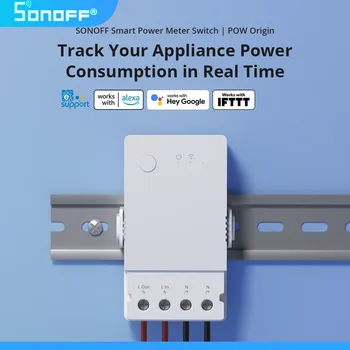 SONOFF POWR316 Power Smart Energy Meter Поддержка переключателя Wi-Fi Для измерения энергопотребления Работает с Alexa Google Home Assistant