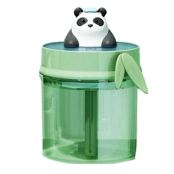 USB-распылитель Panda с высокой емкостью, Немой ультразвуковой увлажнитель для детского подарка, Зеленый