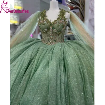 vestidos de 15 quinceañera Tulle Quinceanera Dresses for Girls Lace Appliques Prom Dresses Ball Gown Платья на выпускн