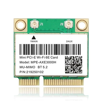 Wifi 6E 2400 Мбит/с AX210 MPE-AXE3000H Беспроводная Мини-Карта PCI-E Для BT 5,2 802.11AX 2,4 G/5G/6 ГГц Адаптер Сетевой карты Wlan