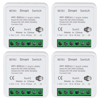 Wifi Smart Switch Выключатель Света, Приложение Дистанционного Управления, Голосовое Управление, Режим DIY, Функция Таймера, Управление Локальной сетью, 2 способа 16A