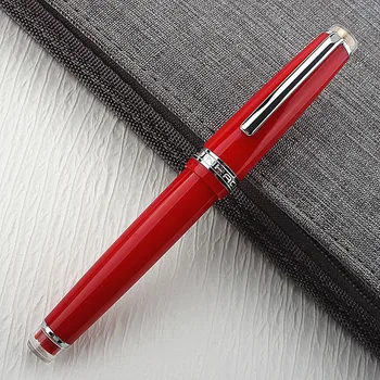 Авторучка Jinhao 82, акриловая чернильная ручка, Красный наконечник EF F, Офисные школьные принадлежности, ручка для письма, канцелярские принадлежности