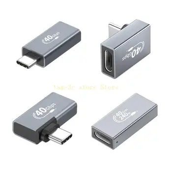 Адаптер USB C от мужчины к женщине типа C Скорость передачи данных 40 Гбит / с, универсальное использование D0UA