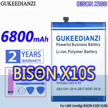 Аккумулятор GUKEEDIANZI Высокой Емкости 6800 мАч Для UMI Umidigi BISON X10S X10G
