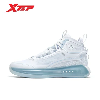 Баскетбольные кроссовки Xtep, мужские кроссовки Jeremy Lin, такие же весенние белые баскетбольные кроссовки с высоким берцем.