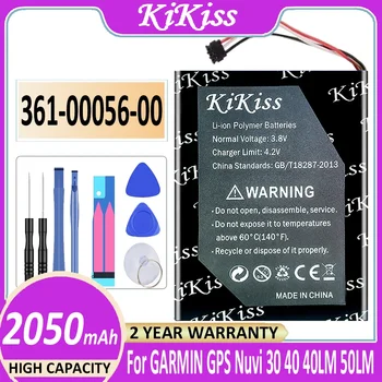 Батарея KiKiss Фирменная Новинка 2050 мАч 361-00056-00 Батарея для Garmin Nuvi 30, 50, 50LM, 55LM, 55LMT Батареи + Бесплатная Доставка