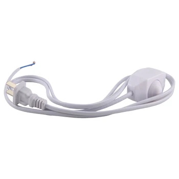 Белый шнур питания лампы с переключателем яркости переменного тока 250 В /110 В, штепсельная вилка США