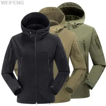 Военные куртки из мягкой кожи акулы, мужские тактические ветрозащитные водонепроницаемые куртки, походные армейские боевые куртки, пальто, камуфляж FG