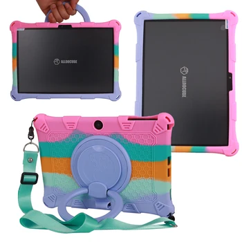 Вращающийся Детский Чехол-Подставка для Alldocube Pad 50 Pro iPlay 50 Mini Pro SE 9T Из Мягкого Силикона С Ручкой И Ремешком
