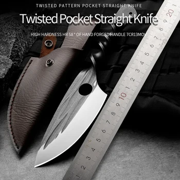 Высококачественный 7cr13mov походный нож для выживания в дикой природе, спасательный нож с фиксированным лезвием, маленький нож, охотничий нож, мужская игрушка