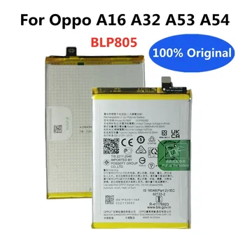 Высококачественный Оригинальный Аккумулятор BLP805 5000 мАч Для Телефонов Oppo A16 A32 A53 A54 CPH2269 PDVM00 CPH2127 CPH2131 CPH2239