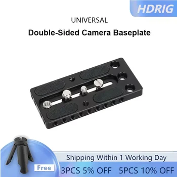 Двухсторонняя опорная пластина HDRIG для камеры, быстроразъемная опорная пластина для аксессуаров для крепления камеры Canon Nikon Sony