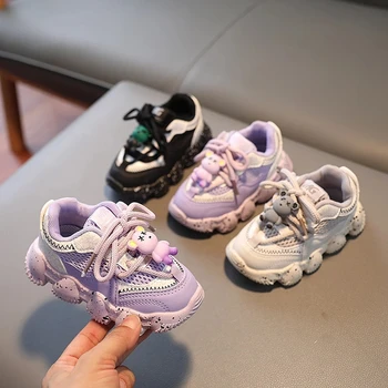 Детская Милая спортивная обувь Кроссовки для маленьких девочек Детские кроссовки для малышей Детская обувь для мальчиков Уличная Повседневная обувь