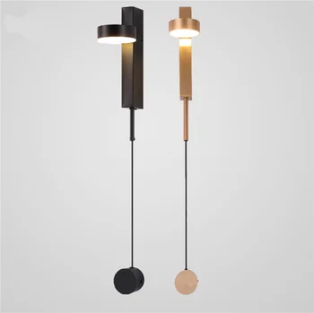 Дизайнерский постмодернистский настенный светильник в стиле T с регулируемой яркостью, настенный светильник, украшение гостиной, Прикроватные бра для спальни, светильники