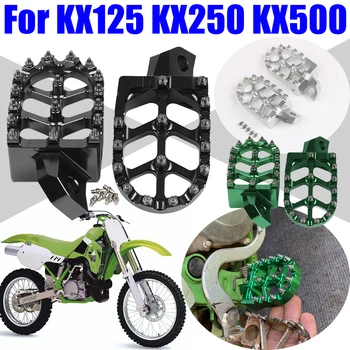 Для Kawasaki KX125 KX250 KX 125 KX 250 1988-1996 KX500 KX 500 1988-2004 Аксессуары Для Мотоциклов Подставка Для Ног Подножки Подножки Педаль