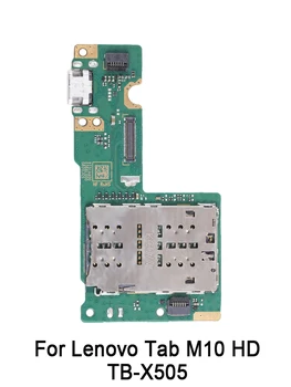 Для Lenovo Tab M10 HD TB-X505 Плата USB-порта для зарядки с разъемом для держателя SIM-карты Запасная часть