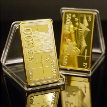 Европейские памятные золотые монеты в слитках, европейские и американские золотые блоки с квадратным покрытием