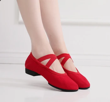Женская балетная обувь, профессиональная балетная обувь для девочек, танцевальная обувь с раздельной подошвой, женская обувь для занятий балетными танцами