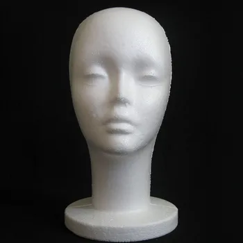 Женский манекен из пенопласта, модель головы манекена, пенопластовый парик, очки для волос, дисплей