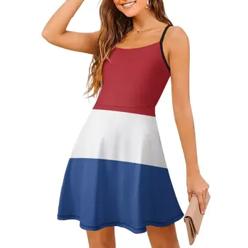 Женское платье с флагом Нидерландов, забавное сексуальное женское платье, Юмор, каникулы, платье