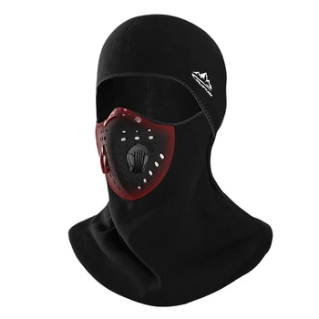 Зимняя Велосипедная маска Велосипед Лыжная Флисовая Термозащитная маска для всего лица Балаклава с воздушными клапанами Маска для сохранения тепла Ветрозащитный головной убор